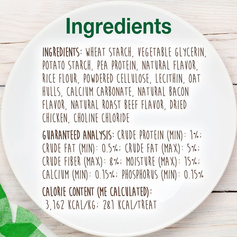 Nylabone Healthy Edibles Natural Dog Chews Long Lasting Bacon Flavor Treats for Dogs, Medium/Wolf (2 Count) - Image 5