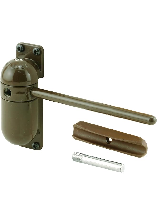 promass Kc57Us Gate And Screen Door Closer, 4-3/4 Inch Arm, Diecast Housing, Brown - Image 1