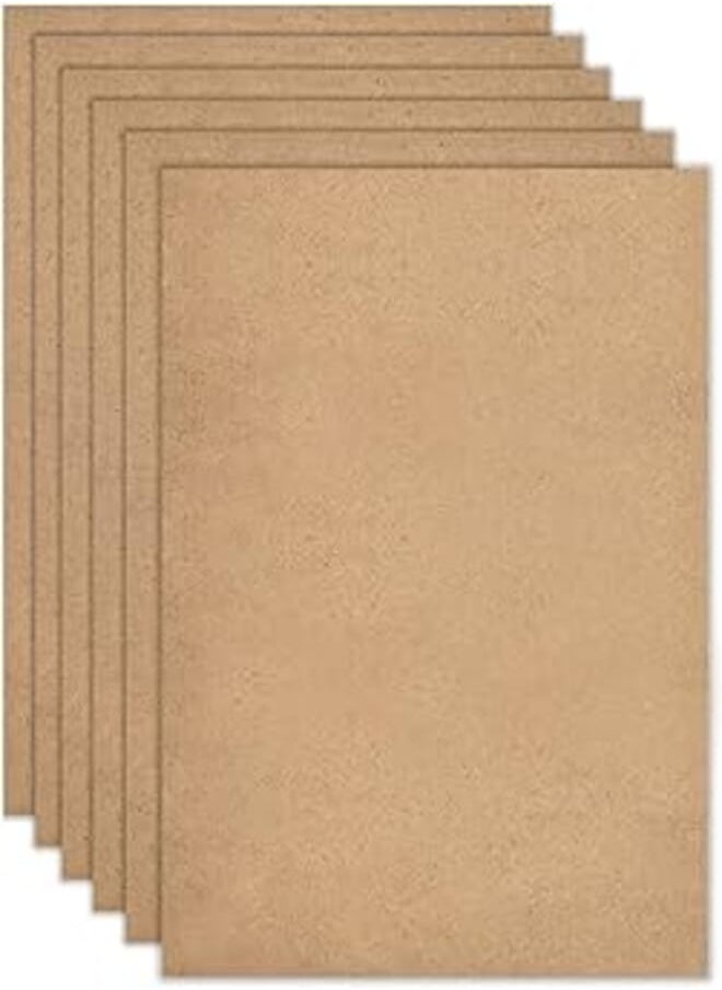 Generic - TSKDKIT A4 MDF Wood Boards for Crafts 4mm Medium Density Fiberboard Wooden Sheet Replacements, MDF Sheet for Laser Engraving, Painting and Decor, Cheaper than Canvas Paper Board(6pcs, 30 x 21cm) - Image 1