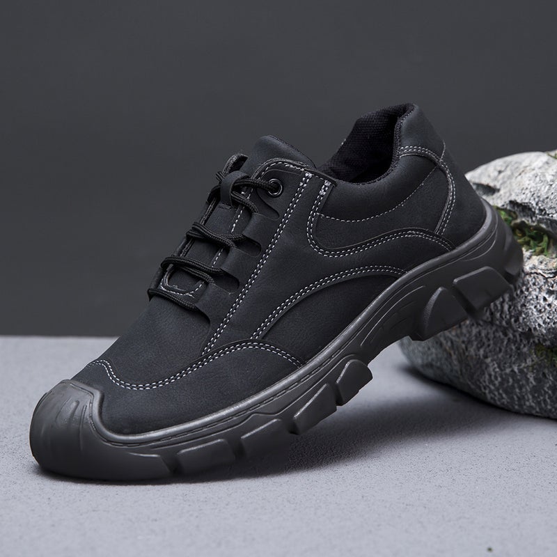 Men'S Mountaineering Shoes New Breathable Outdoor Sneaker Trendy Lace-Up Running Shoes Soft Sole Wear-Resistant Men'S Shoes - Image 4