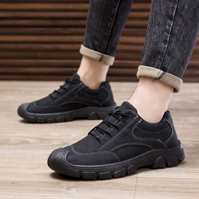 Men'S Mountaineering Shoes New Breathable Outdoor Sneaker Trendy Lace-Up Running Shoes Soft Sole Wear-Resistant Men'S Shoes - Image 5