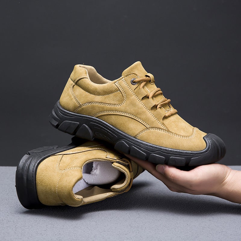 Men'S Mountaineering Shoes New Breathable Outdoor Sneaker Trendy Lace-Up Running Shoes Soft Sole Wear-Resistant Men'S Shoes - Image 2