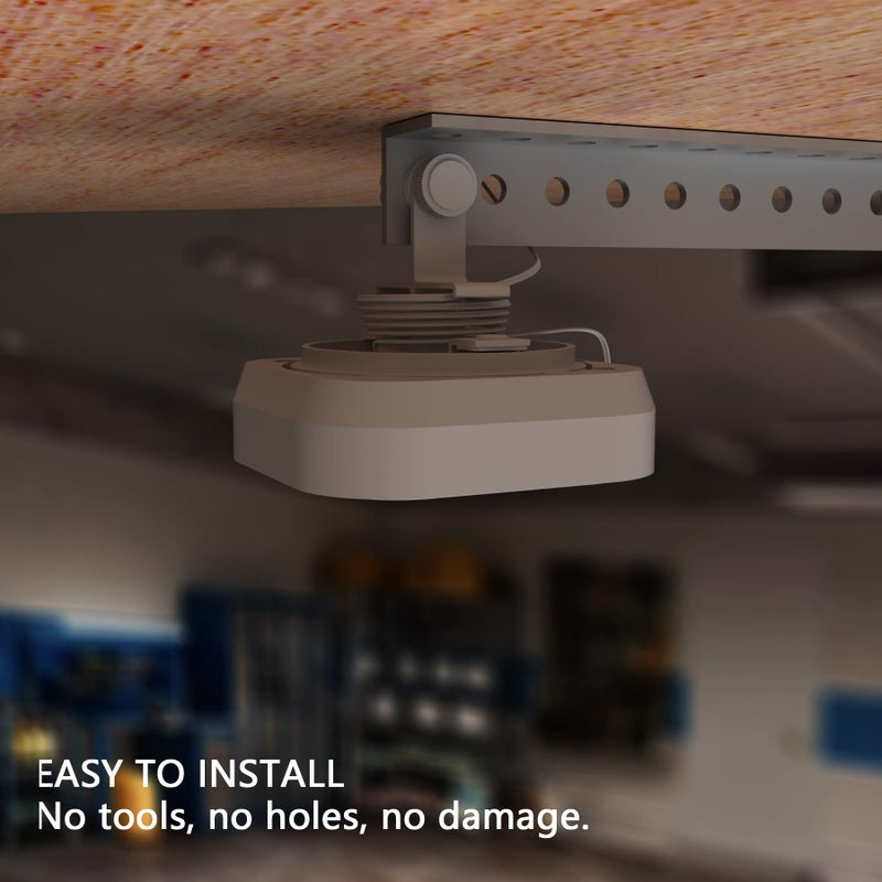 Zwolf Hang Mount Bracket For Myq Chamberlain Smart Garage Control (Myq-G0401-Es) , No Drilling, Damage-Free Installation , With Hook And Loop For Garage Door Sensors - Image 4