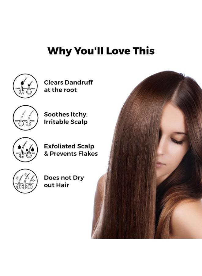 BRILLARE Anti-Dandruff Shampoo | Lactylate & Salicylic Acid | Reduces Dandruff Flakes in 1 Wash | Soothes Rough, Itchy, Sensitive Scalp | Controls Oil | Promotes Stronger, Healthier Hair (200 ml)  - Image 3