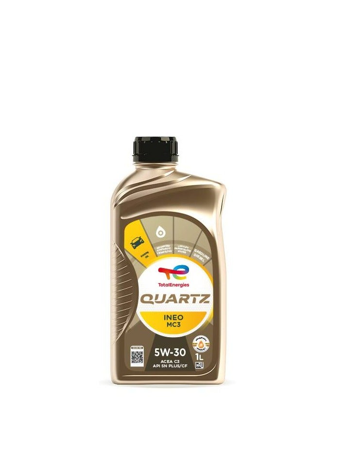 TOTAL Gasoline And Diesel Engine Oil 5w30-c3 One Liter