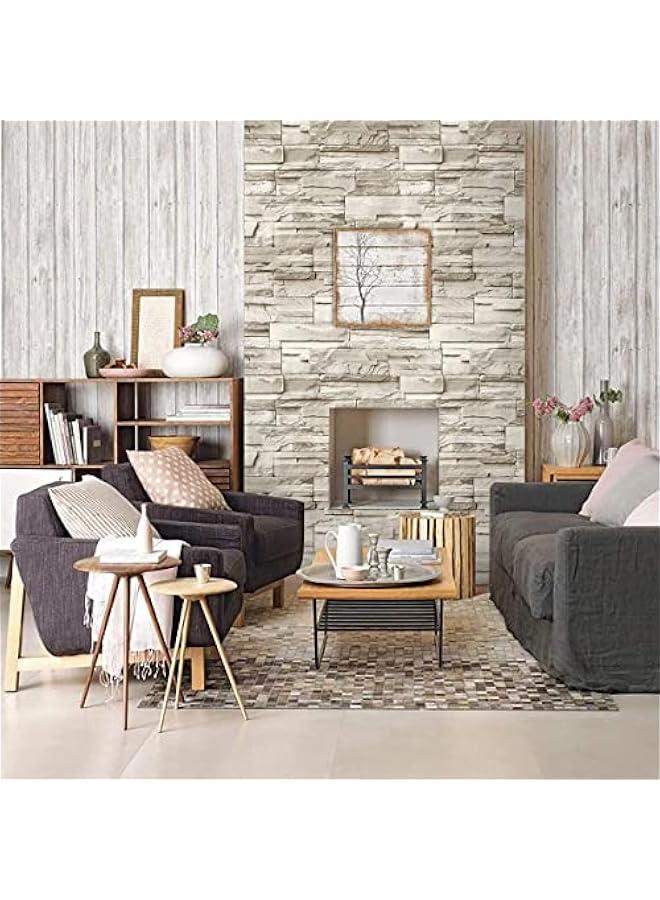 MIXDE Self-adhesive Wallpaper Wallpaper Storefront Imitation Brick Wall Stickers Background Wall 45x1000cm - Image 4
