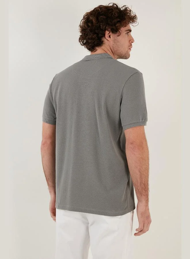 Buratti  Buratti Cotton Regular Fit Button-Down Polo Collar T-Shirt Men's POLO COLLAR T-SHIRT 5902127 for Men | Best Price UAE