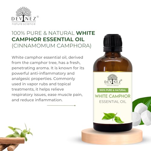 Devinez White Camphor Essential Oil 50ml | Pure Natural Oil | Refreshing Aroma for Diffusion & Personal Use - Image 2