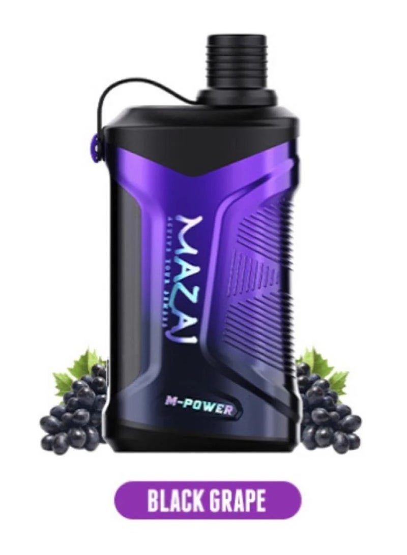 MAZAJ M-Power VAPE BLACK GRAPE 20k PUFFS 6mg Disposable Vape - Image 1
