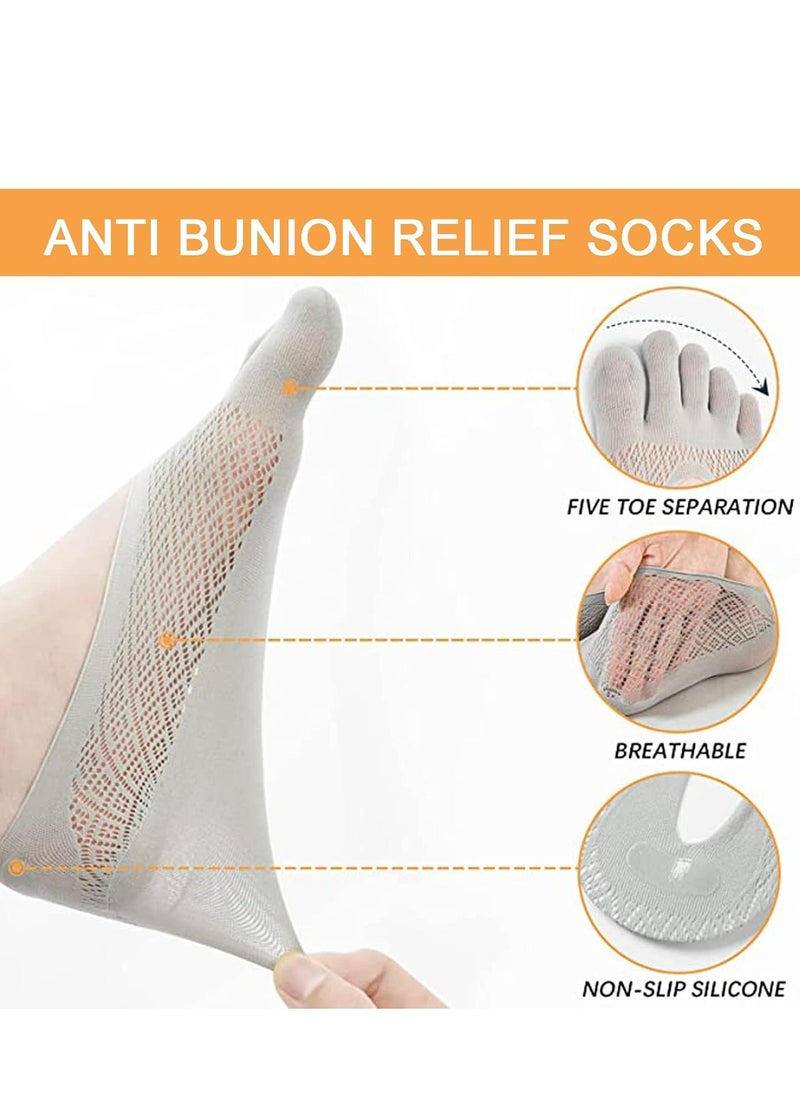 5 Pairs Sock Align Toe Socks for Bunion, Yoga Socks Women Running Socks.