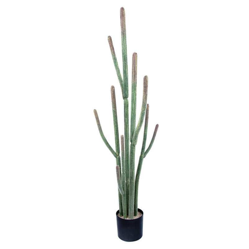 Nafresh Tall UV Resistant Faux Cactus Plantï¼Œ60in Realistic Texture Tall Fake Plant, Artificial Cactus Large with Black Pot Indoor Outdoor for Home Office Living Room Bedroom Foyer Porch Decor. - Image 1