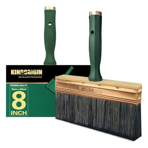 KingOrigin 8 Inch Professional Paint Brush with Extendable Handle - Thick Synthetic Bristles for Walls, Ceilings, Fences, Quick Coverage, Durable for Latex & Oil-Based Paints - Image 1