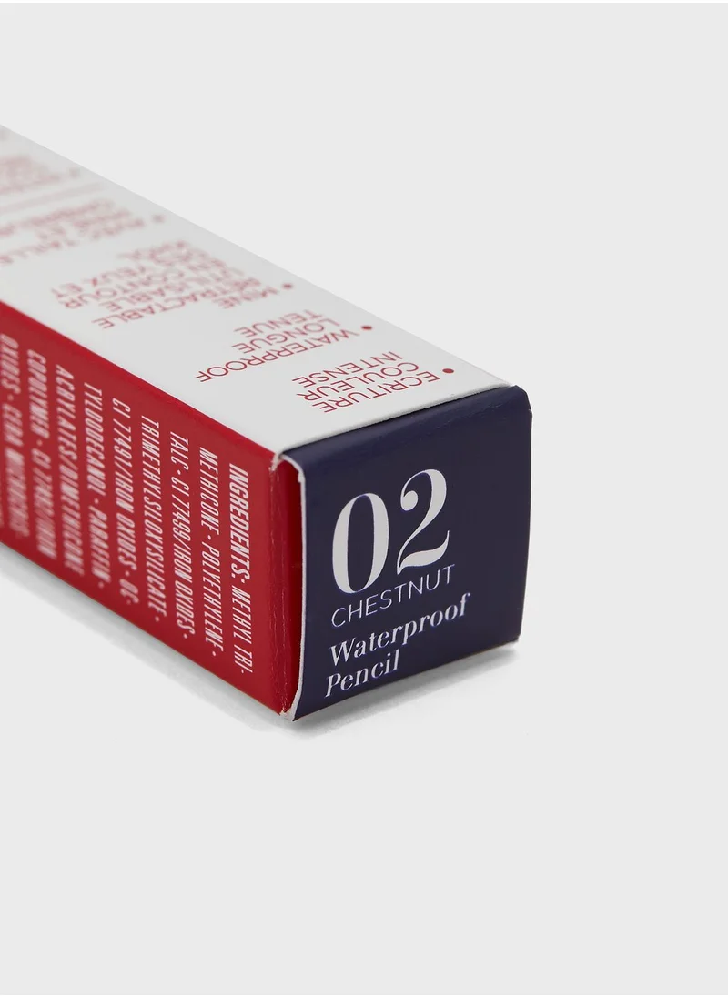 CLARINS Waterproof Eye Pencil - 02 Chestnut