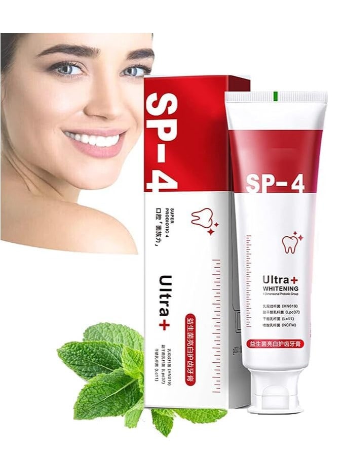EELHOE معجون أسنان سب 4 لتنشيط النفس، معجون أسنان سب 4 للتبييض، معجون أسنان سب-4 للتبييض، معجون أسنان سب-4 البروبيوتيك للتبييض، معجون أسنان البروبيوتيك لإزالة البقع، معجون أسنان لتنشيط النفس - Image 2