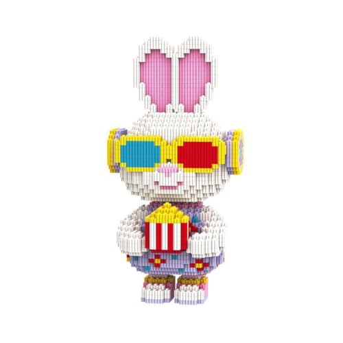 HONLANCH Animal Movie Fans Rabbit Micro Building Blocks Set2000PCS 28cm High Series Gift for Adults and Kids - Image 1