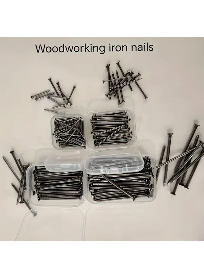 50pcs B2 Round Head Woodworking Nails DIY Handcraft Wall Studs Small Iron Home Use - Image 3