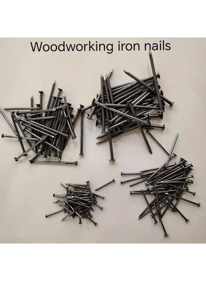 50pcs B2 Round Head Woodworking Nails DIY Handcraft Wall Studs Small Iron Home Use - Image 2
