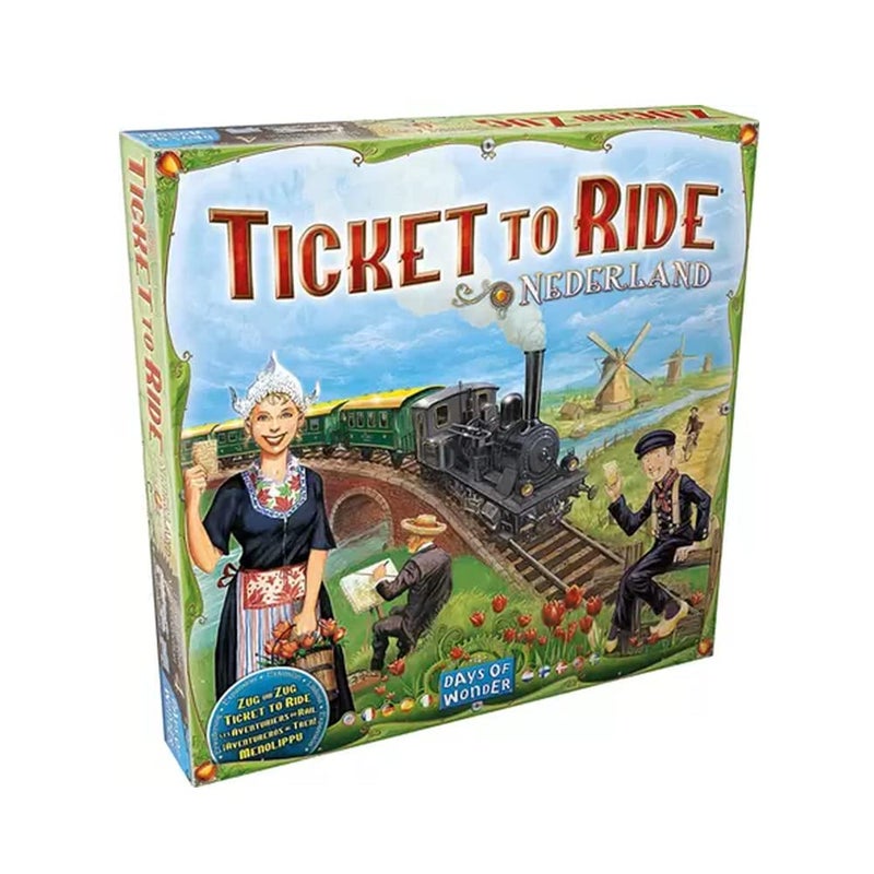 Days of Wonder Ticket to Ride Nederland Board Game EXPANSION - Train Route-Building Strategy Game, Fun Family Game for Kids & Adults, Ages 8+, 2-5 Players, 30-60 Minute Playtime, Made by Days of Wonder - Image 1