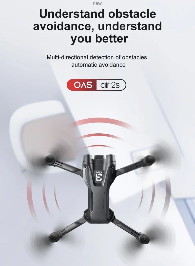 ارواق Z908 Pro Mini Dron 2.4G WIFI Drone 4k المهنية تجنب العوائق هليكوبتر التحكم عن بعد كوادكوبتر RC درون الطائرات بدون طيار اللعب - Image 3