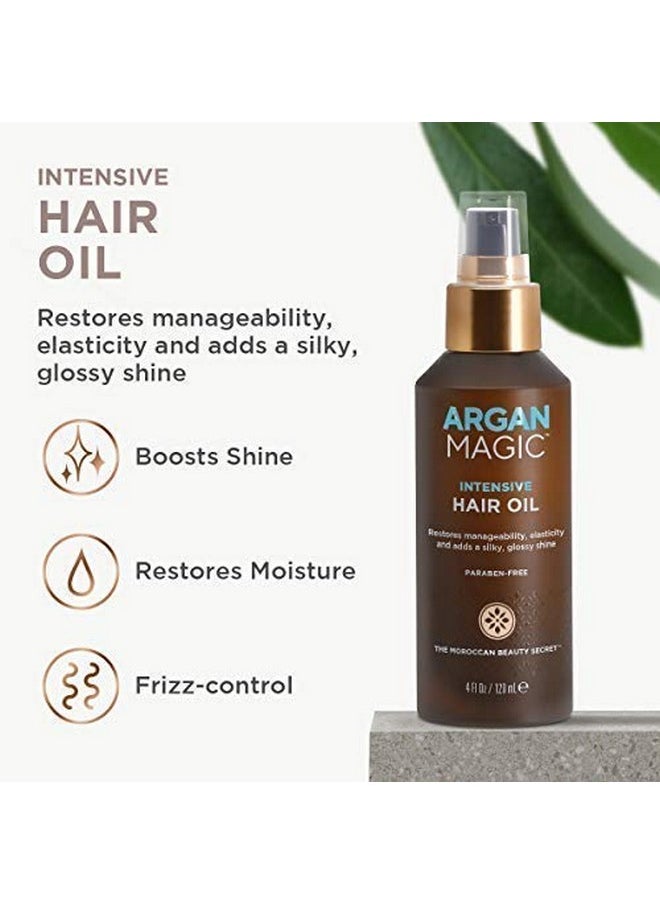 ARGAN MAGIC - Rgan Magic Defining Curl Cream & Hair Cream Oil Combo Pack Enhances Waves & Curls Adds Definition ; Restores Manageability ; Adds Silky Glossy Shine ; Made In Usa ; Paraben Free (8.5 Oz / 4 Oz) - Image 1