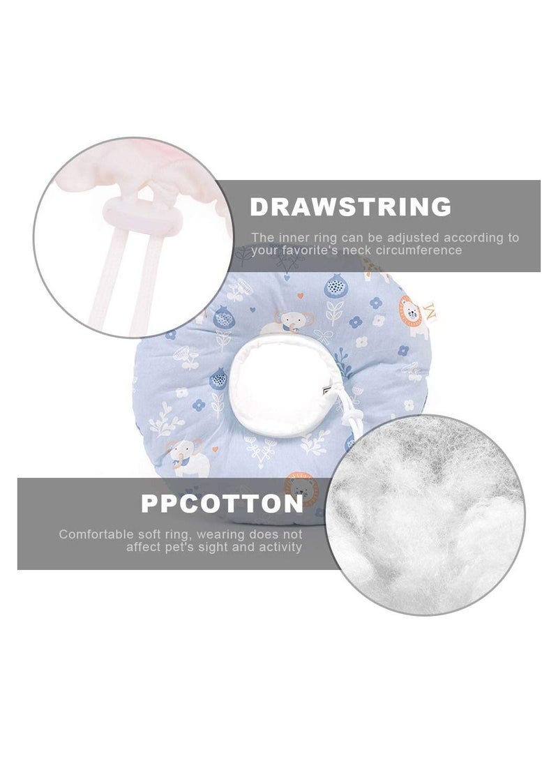 KASTWAVE Pet Postoperative Protection Collar, Kitten Puppy Adjustable 16-29cm Elizabeth Ring Anti-Lick Anti-Bite Protective Cover Surgery Recovery Soft Collar for Dog Cat  - Image 2