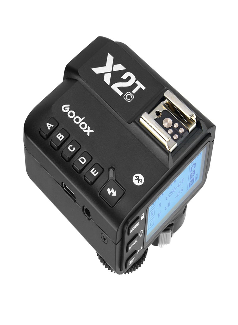 Godox X2T-C E-TTL II Wireless Flash Trigger 1/8000s HSS 2.4G Wireless Trigger Transmitter Replacement for Canon DSLR Camera for Godox V1 TT685C TT350C V860II-C TT600 AD200 AD200Pro for Smartphone - Image 4