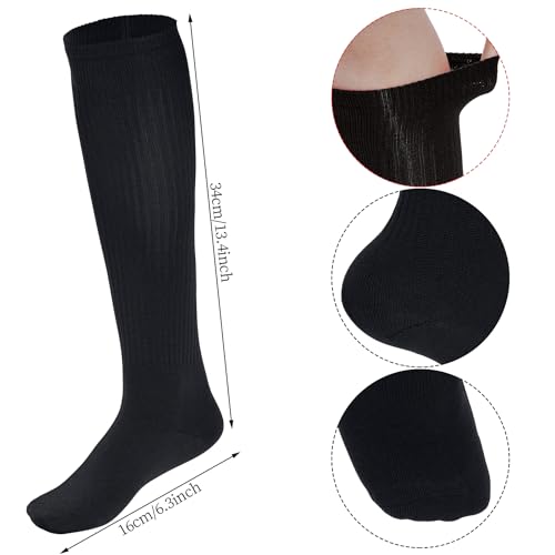 Dxhycc Youth Baseball Socks and Belt Combo Set Softball Baseball Socks and Elastic Waist Belt for Youth Boys Girls, Black - Image 3