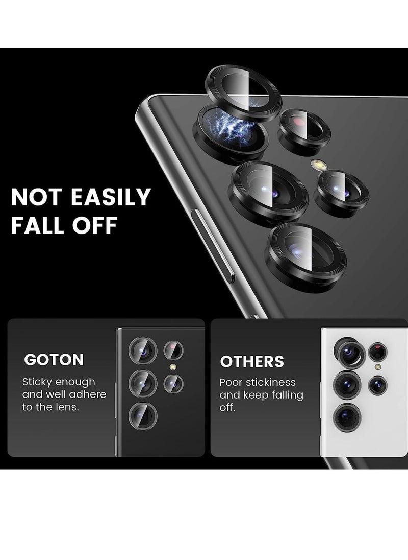 Raxoom Samsung Galaxy S23 Ultra Camera Lens Protector, HD Tempered Glass Metal Lens Screen Protector Cover for Galaxy S23 Ultra 5G Accessories - Image 3