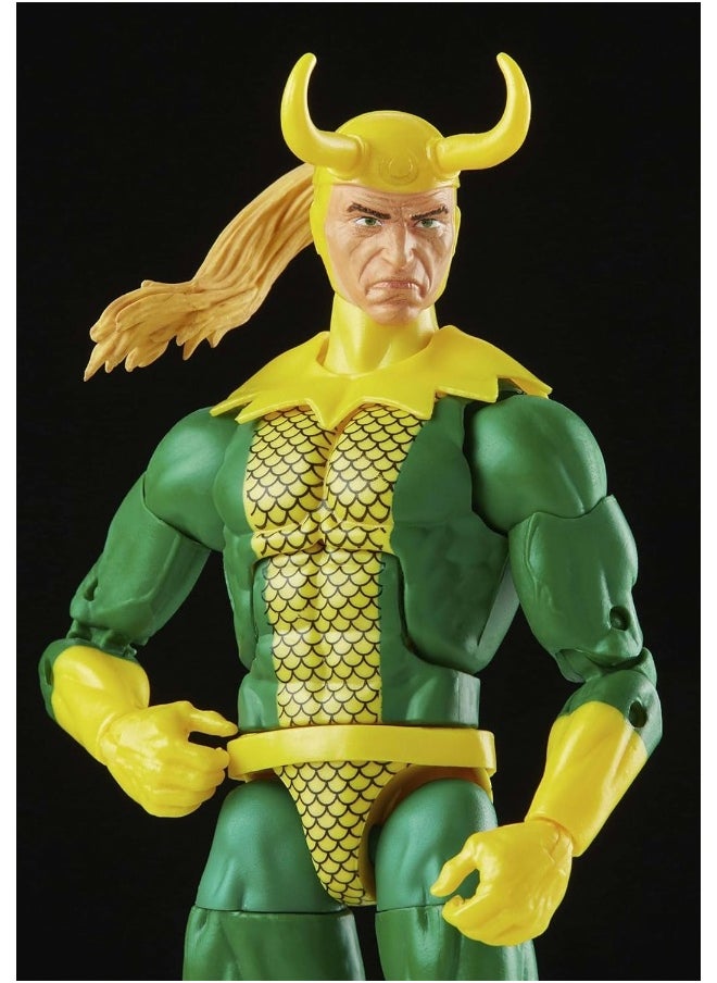 MARVEL Marvel Legends Series Loki 15-cm Retro Packaging Action Figure Toy, 3 Accessories  - Image 5