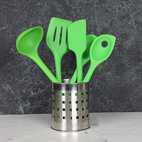 Chef Craft Premium Silicone Cooking Ladle, 11.25 inch, Green - Image 3