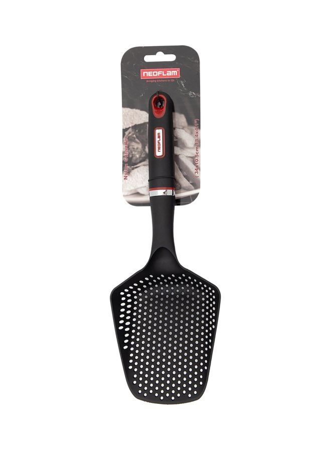 Sturdy Cooking Spoon Black/Red/Silver 34.5x9.8cm