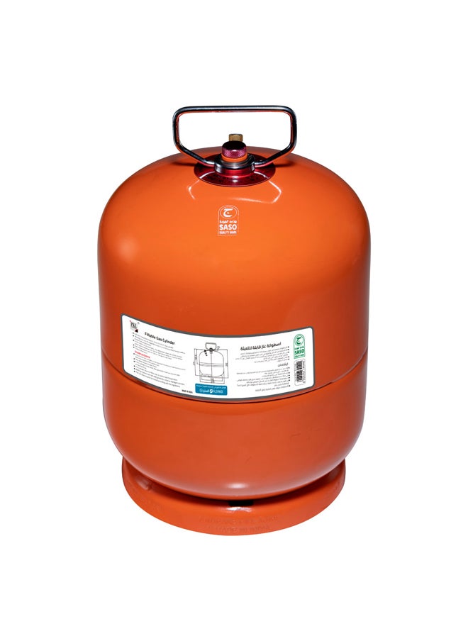 AL SANIDI Gas cylinder for trips , Trips stove, Orang, capacity 3.3 Kg  - Image 2
