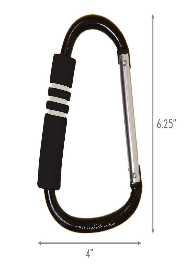 Little Chicks Jumbo Stroller Buggy Organizer Hooks Clip - Purse and Diaper Bag Hanger for Stroller - Suitable for Most Strollers, Wheelchairs, and Shopping Carts - 1 Pack - Image 2