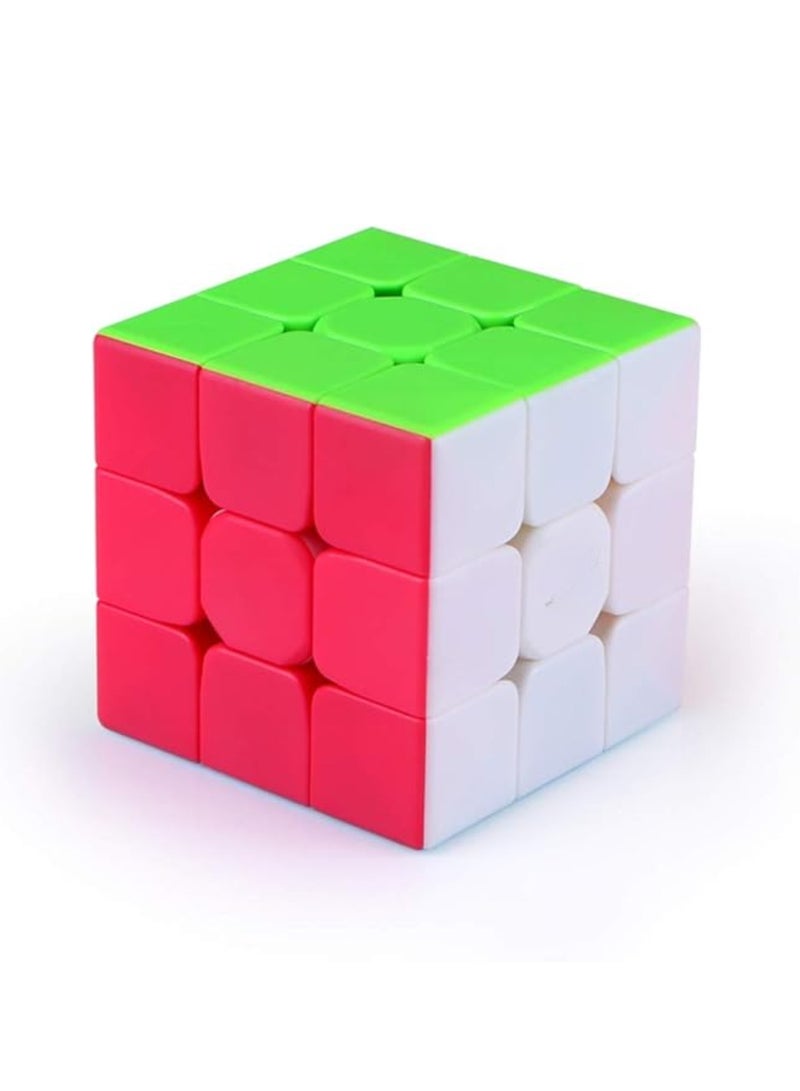 مكعب روبيك السحري للمبتدئين والمحترفين متوسط الحجم بدون ملصقات 6.5x6 سم - Image 4