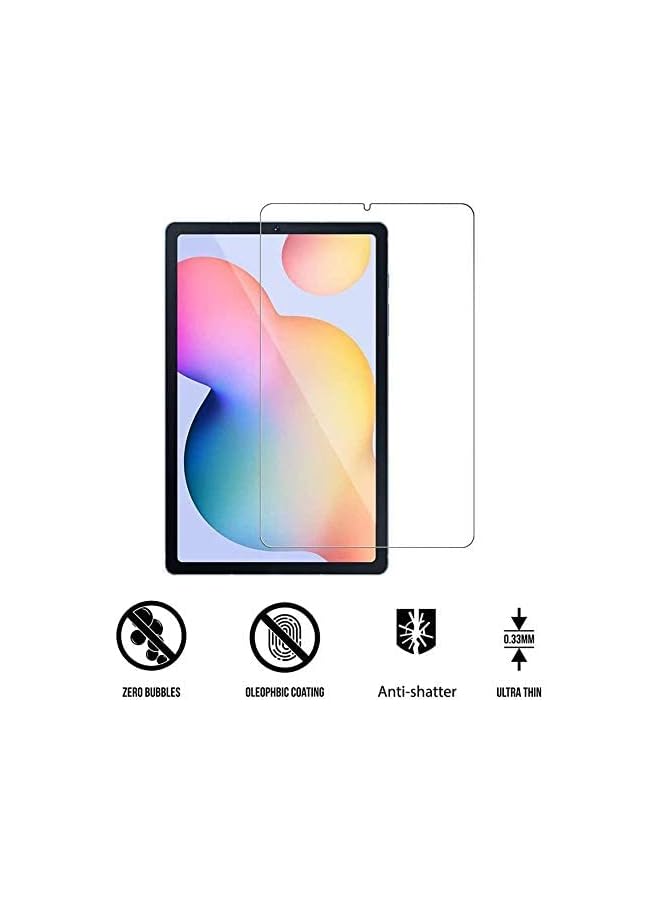 AWH 2 Pack Screen Protector Compatible with Samsung Galaxy Tab S6 Lite (SM-P610 / SM-P615), Premium 9H Hardness 2.5D Round Edge Tempered Glass for Samsung Galaxy Tab S6 Lite 10.4 Inch, (2 Packs) - Image 4