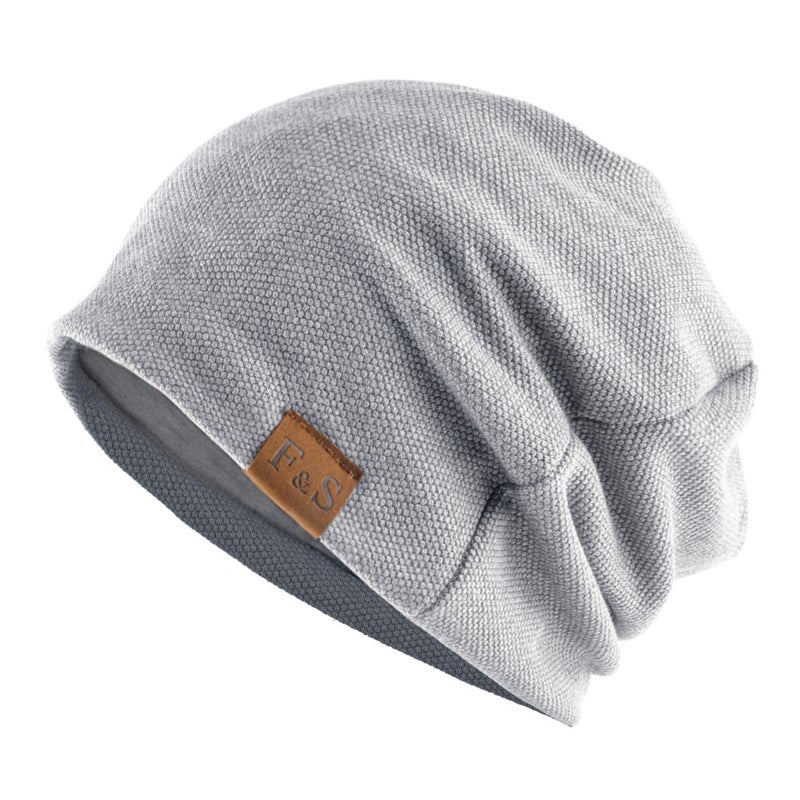 Slouchy Knit Beanie: High-Quality Polyester, Stretchy Warm Breathable Fabric - Lightweight Foldable Unisex Hat for Winter Outdoor Activities Daily Wear Gifting - Image 4