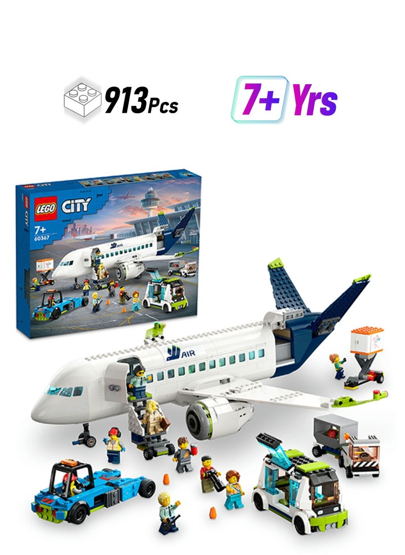 LEGO City Passenger Aeroplane 60367 Building Toy Set (913) Pieces  - Image 1
