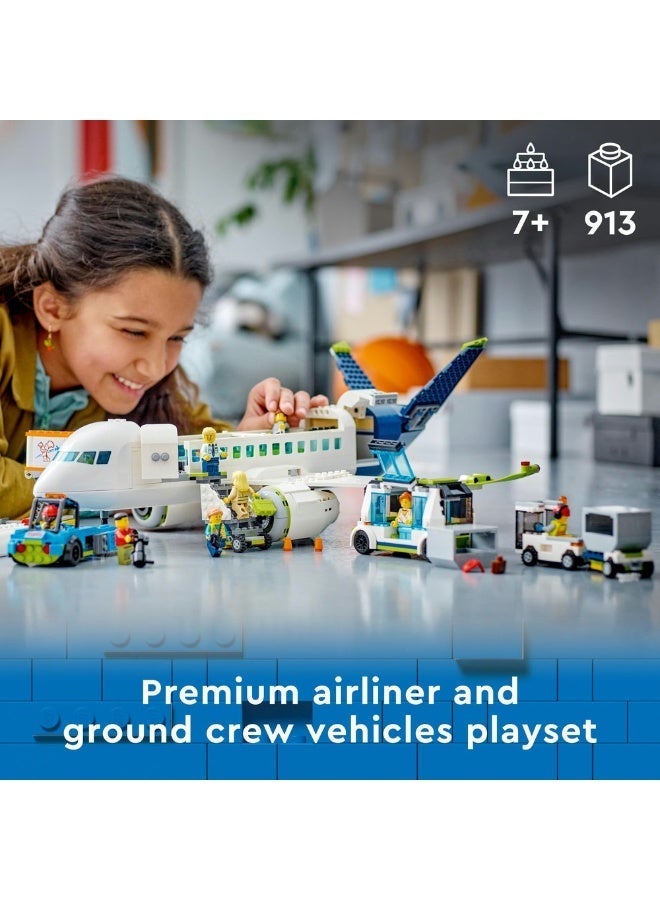 LEGO City Passenger Aeroplane Toy & 4 Airport Vehicles 60367 (Age 7+, 913 Pieces) - Image 3