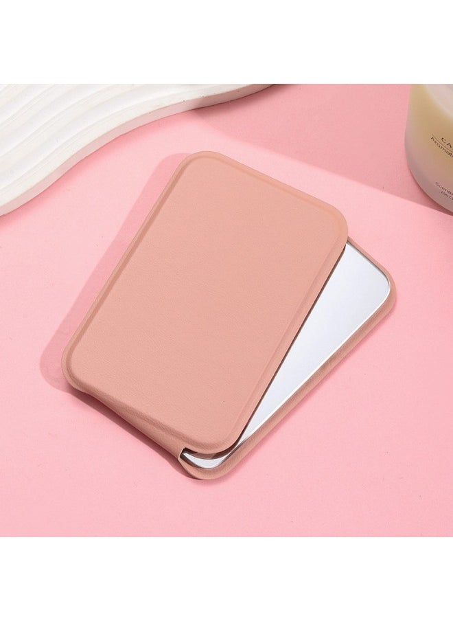 Generic - Portable Simple Makeup Mirror Dormitory Desktop Women's Dressing Mirror Folding Carry-on Makeup Mirror Can Add Logo-Color:Black-Applicable Models:7*11 - Image 1