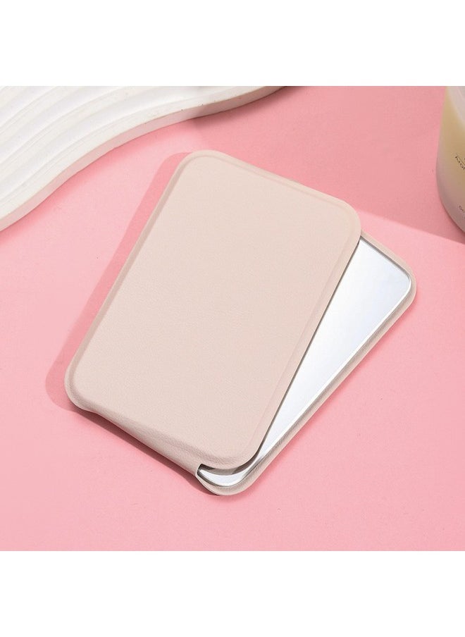 Generic - Portable Simple Makeup Mirror Dormitory Desktop Women's Dressing Mirror Folding Carry-on Makeup Mirror Can Add Logo-Color:Black-Applicable Models:7*11 - Image 1