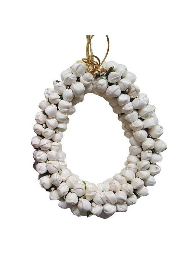 Foreign Holics Artifical White Mogra Flower For Juda Bun Maker Hair Accessories For Women (Pack Of 1) - Image 3