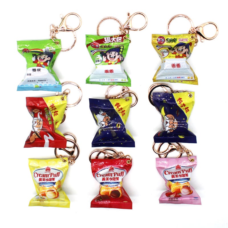 Simulation Eating And Playing Letv Potato Chips Keychain Kadina Kola Fruit Hanging Ornament Snack Bag Hanging Ornament Fun Eating And Playing Pendant - Image 4