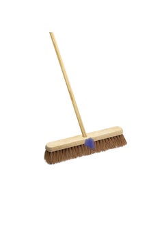 Sweeping Brush Broom Head Chose Soft Stiff Bristles Indoor or Outdoor Yard Brush Brush With Stick 12 Inch