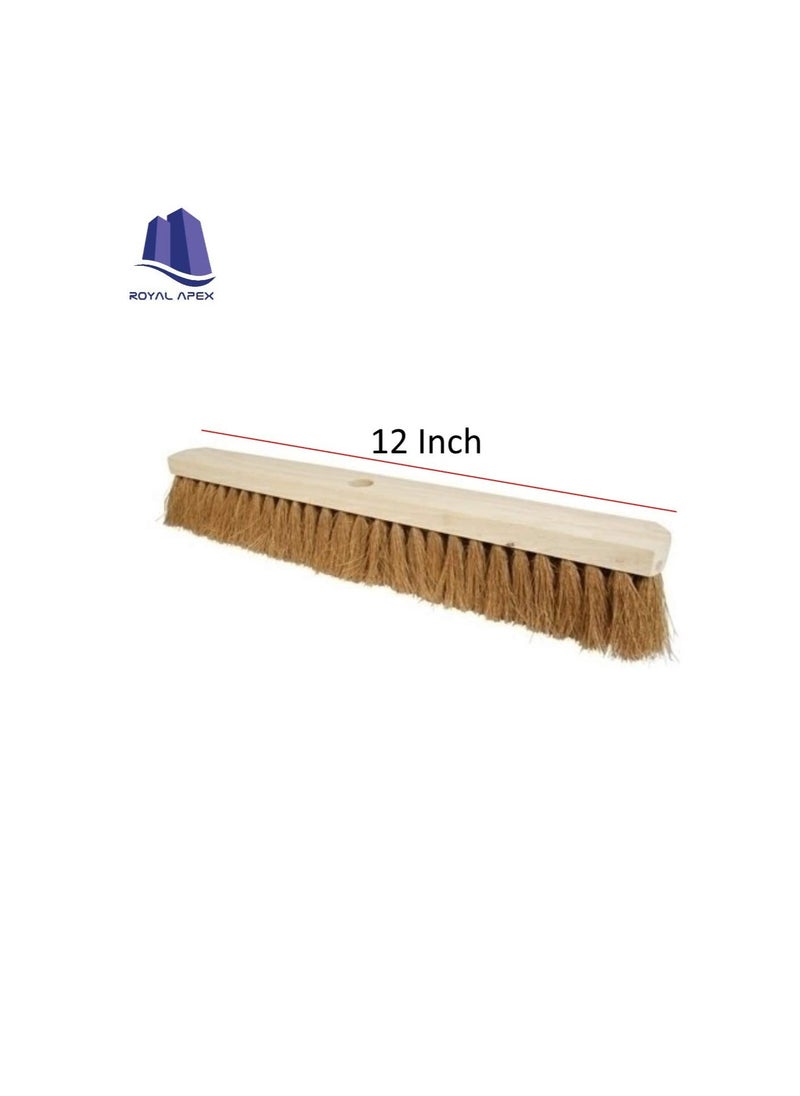 Generic - Sweeping Brush Broom Head Chose Soft Stiff Bristles Indoor or Outdoor Yard Brush Brush With Stick 12 Inch - Image 1