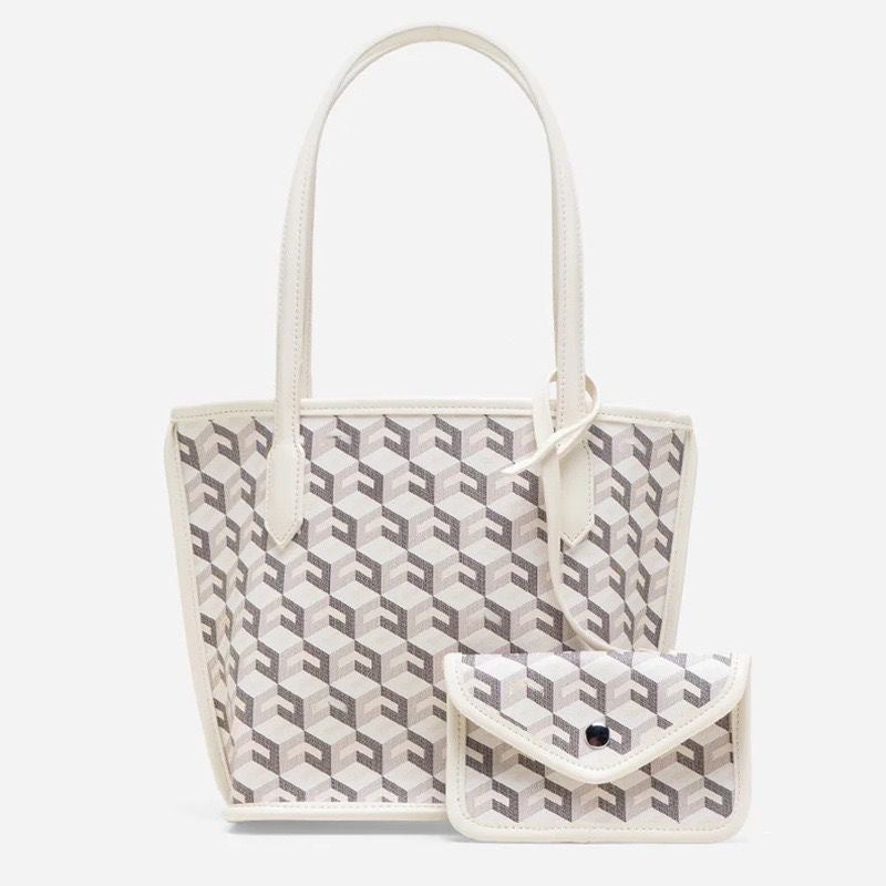 Christyng Fashion Printed Bucket Bag Set, Simple Shoulder Bag, Tote Bag, Versatile Handbag - Image 1