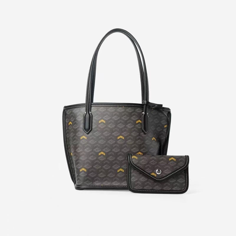 Christyng Fashion Printed Bucket Bag Set, Simple Shoulder Bag, Tote Bag, Versatile Handbag - Image 4