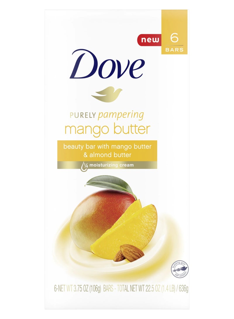 دوف صابونة دوف برائحة المانجو 106 جم × 6