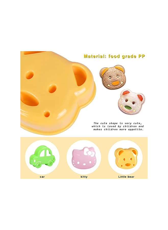 S-TOP Sandwich Cutter and Sealer, 3 Pack Bear Shape Sandwich Cutter and Sealer, Uncrustable Sandwich Maker, Cut and Seal, Great for Lunchbox and Bento Box, Breakfast lunch for adults and children - Image 5