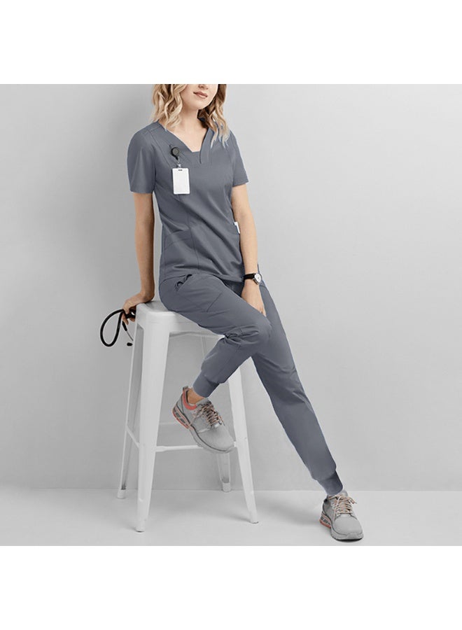 NIBEMINENT Short-sleeved Women's Nurse Uniforms Quick-drying Medical Scrub Set Ultra Soft Scrub Suit for Hospital Surgery Dental Clinic - Image 1