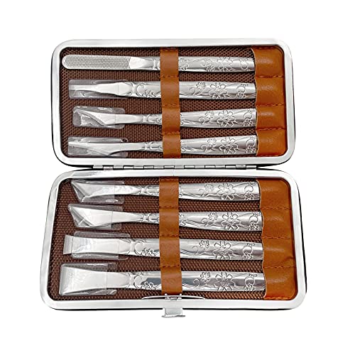 LYFJXX Leather Craft Knife, 1 Set of 8 PCS Leather Cutting Tool Leather Craft Skiving Sharp Handle Knife Leather craft Handwork DIY Tool - Image 4